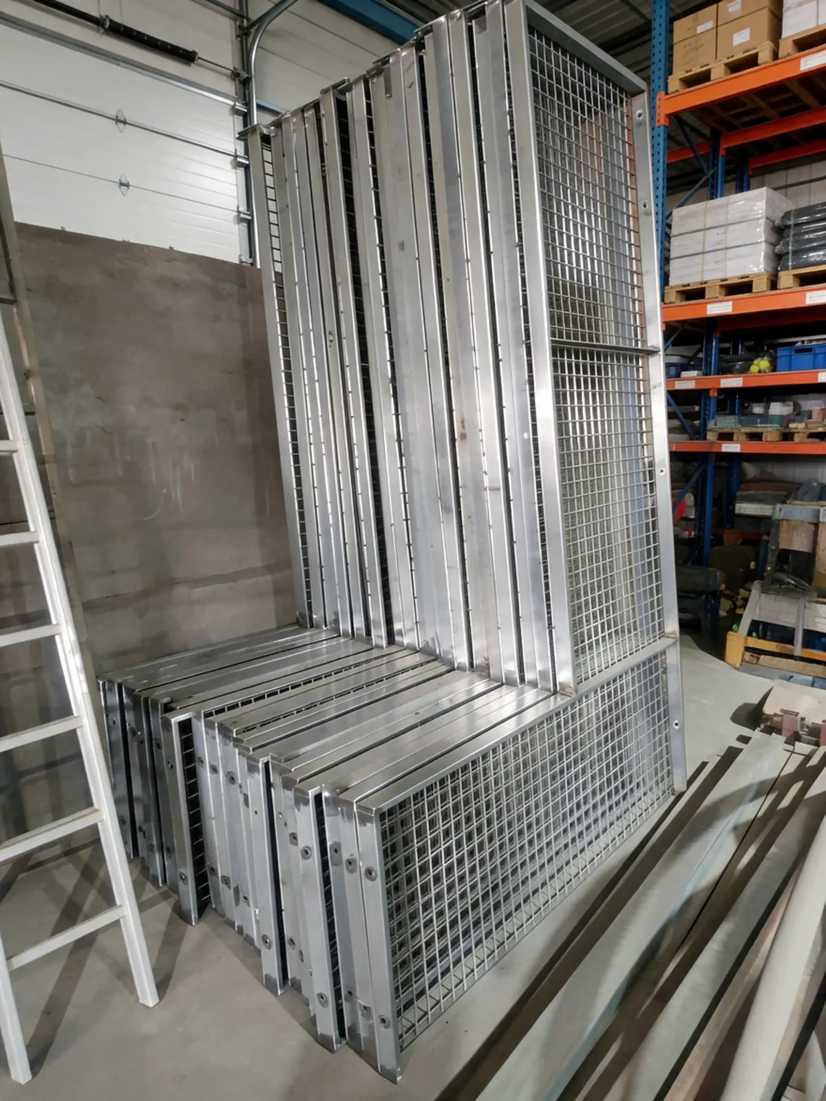 Mesh panels galvanised and ready to ship